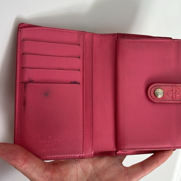 Louis Vuitton Kisslock Snap Bigold Wallet Pink Vernis - Picture 10 of 10